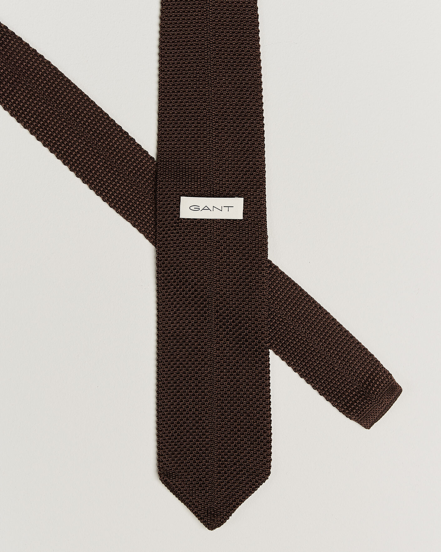 Herre | Slips | Gant | Silk Knitted Tie Shadow Brown