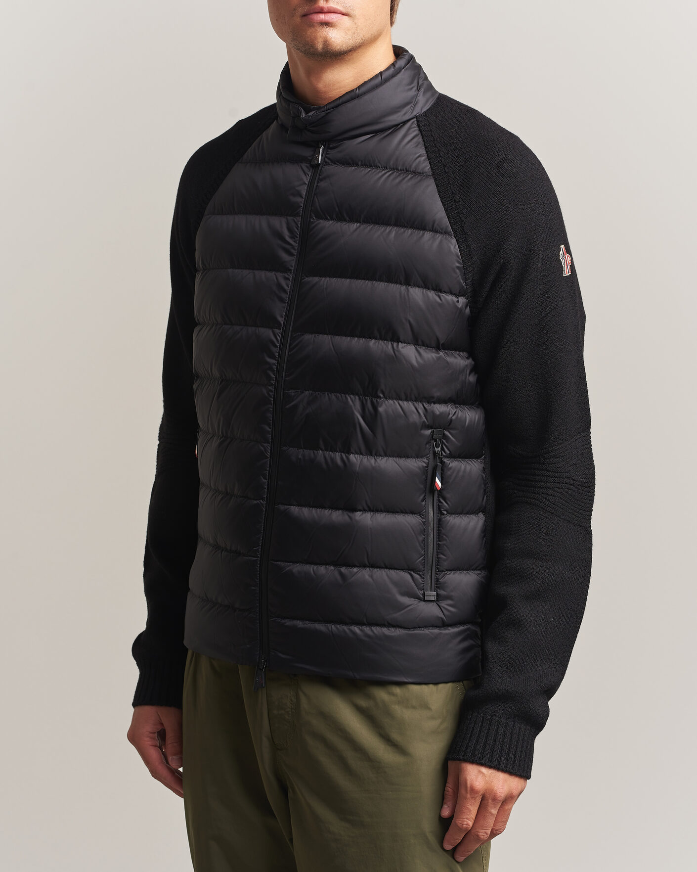 Herre | Jakker | Moncler Grenoble | Padded Hybrid Cardigan Black