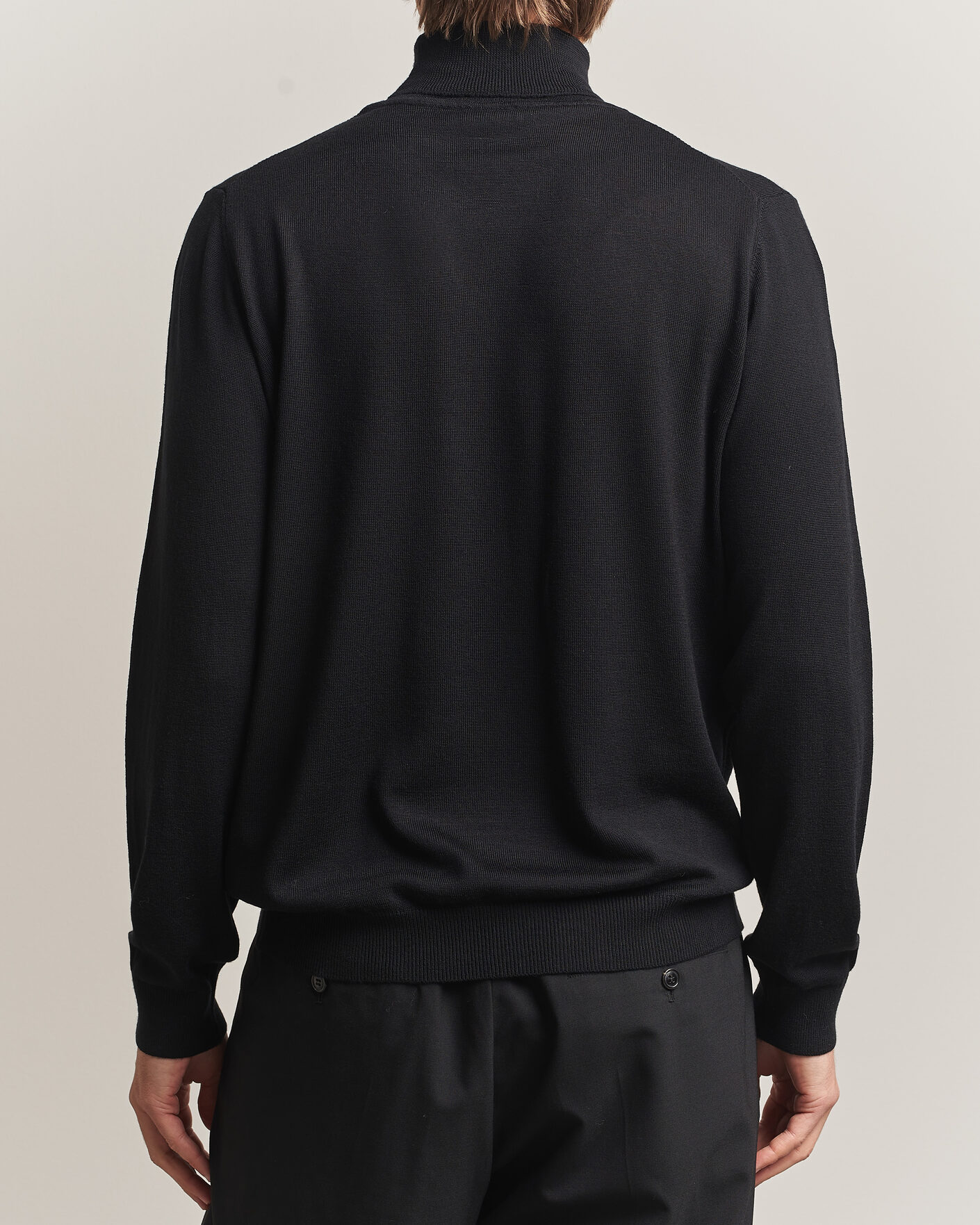 Herre | Gensere | Filippa K | Merino Knitted Turtleneck Black