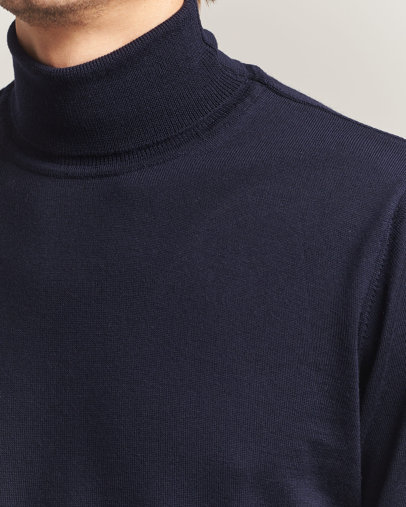 Herre | Gensere | Filippa K | Merino Knitted Turtleneck Navy