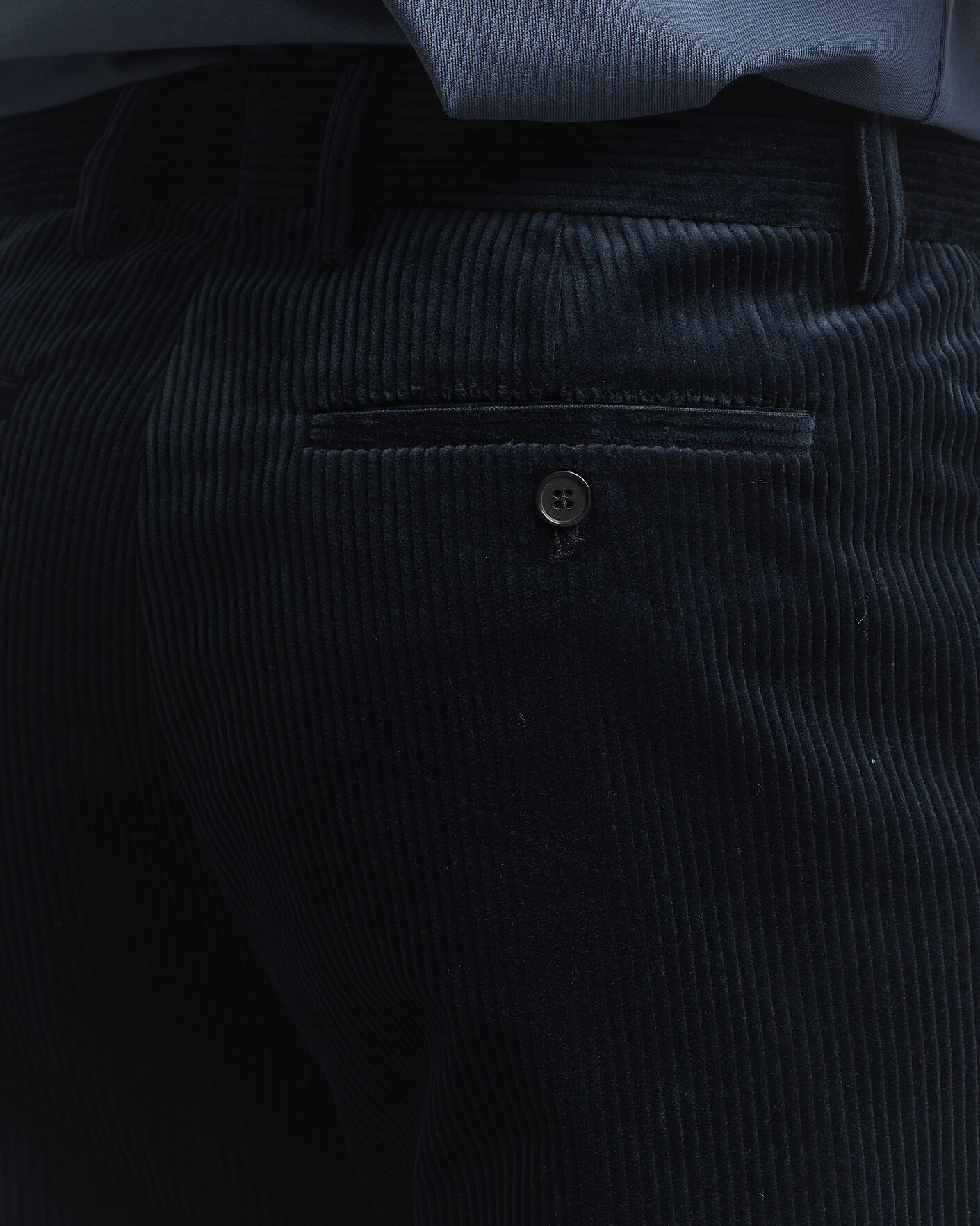Herre | Bukser | Filippa K | Julian Corduroy Chino Trousers Dark Navy