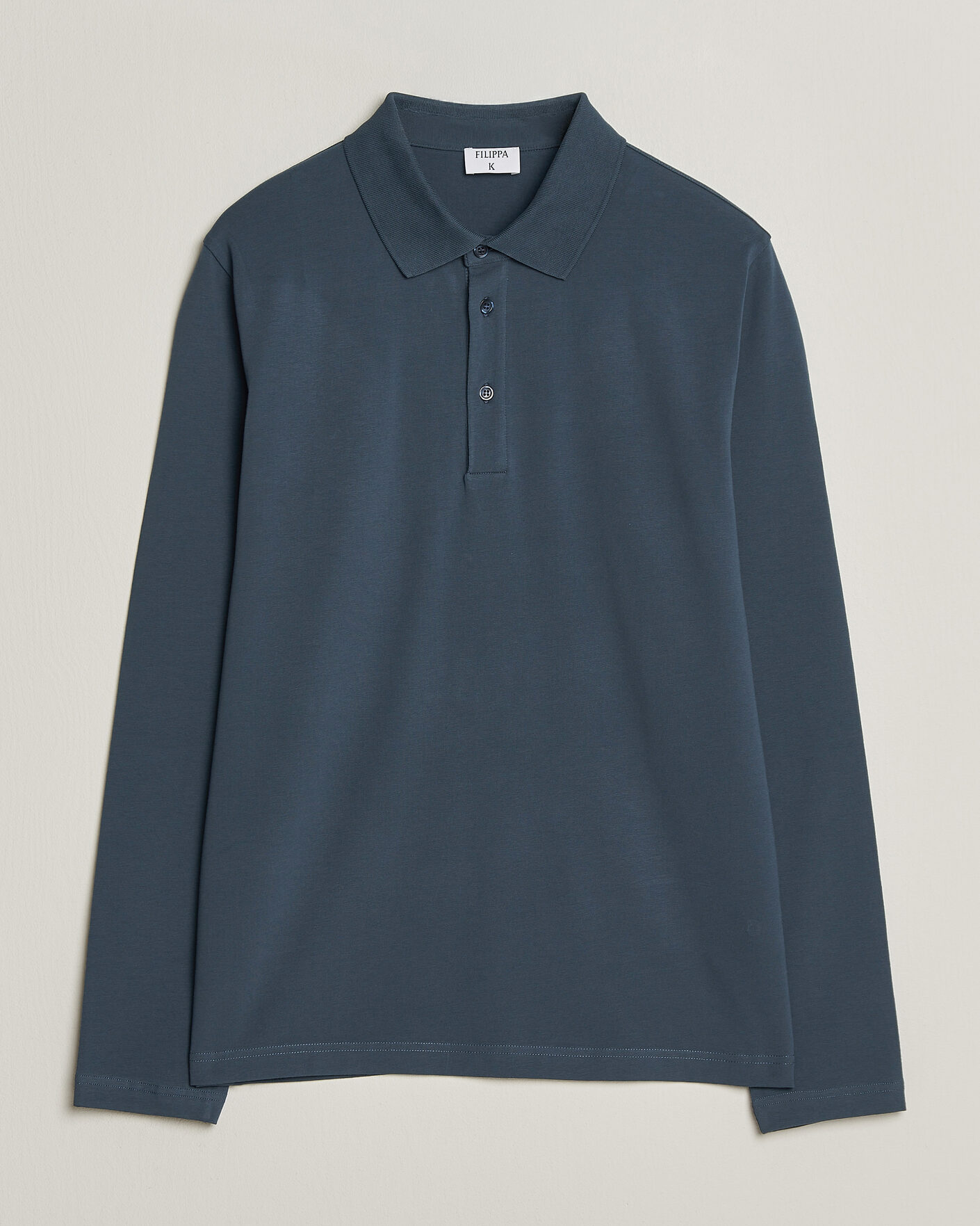Herre | Pikéer | Filippa K | Luke Lycra Polo Shirt Stone Blue