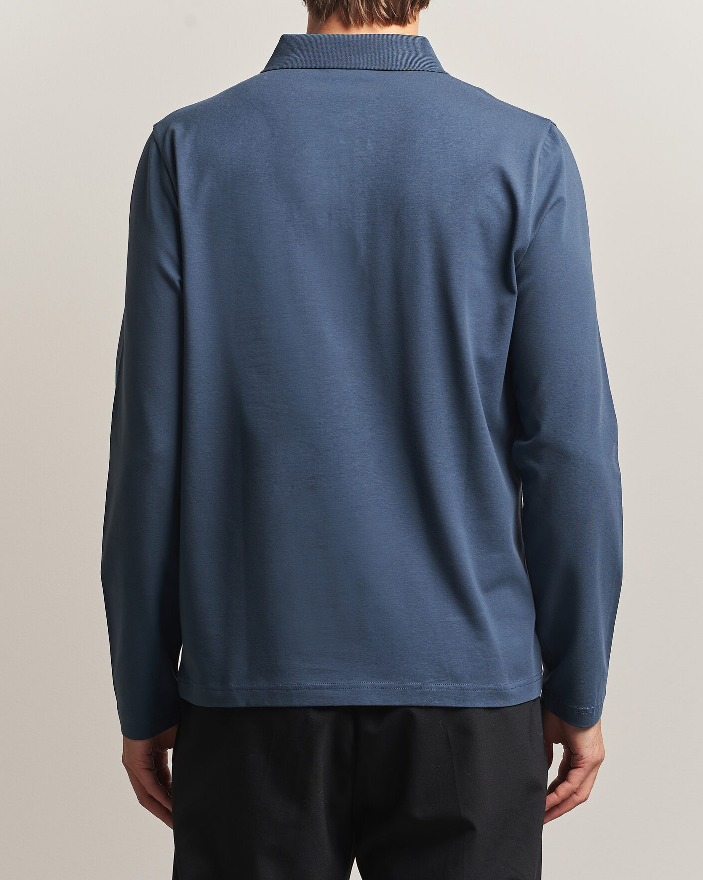 Herre | Pikéer | Filippa K | Luke Lycra Polo Shirt Stone Blue