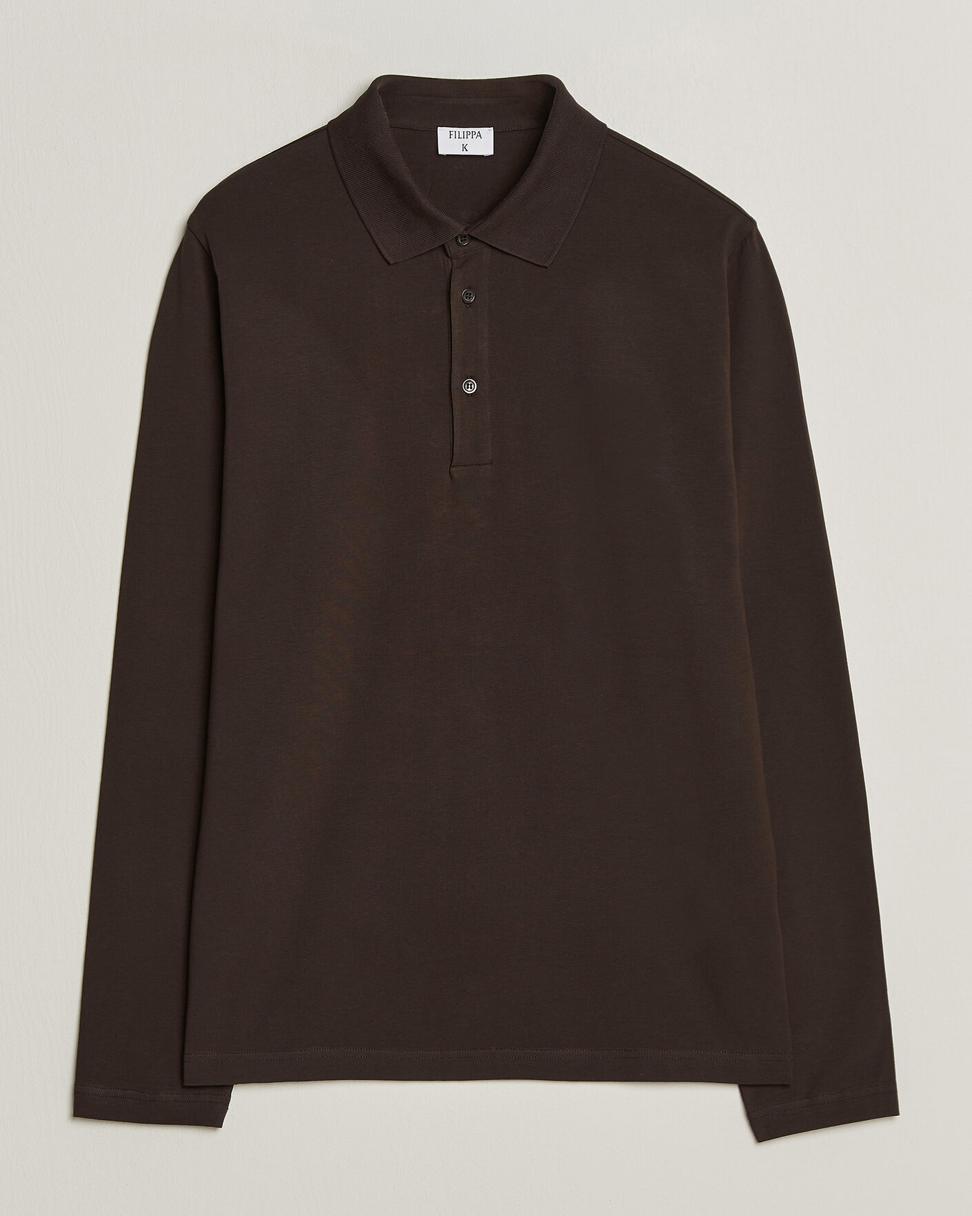 Herre | Pikéer | Filippa K | Luke Lycra Polo Shirt Dark Chocolate