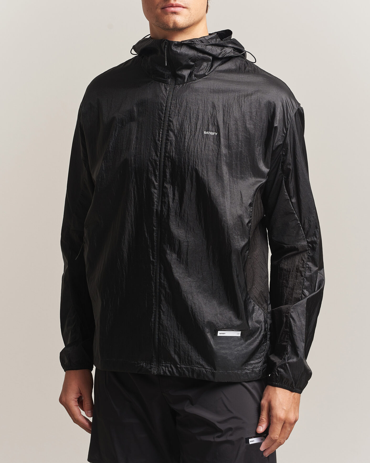 Herre | Jakker | Satisfy | Pertex Diamond Fuse Windbreaker Black