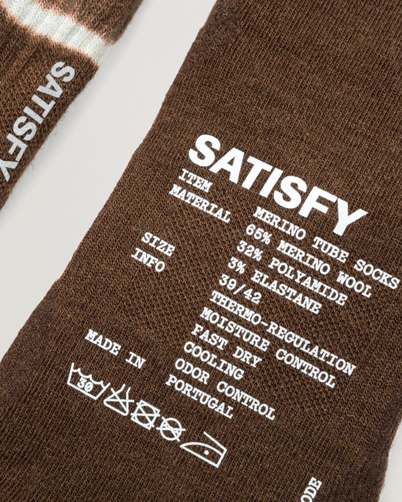 Herre | Undertøy | Satisfy | Merino Nylon Tube Socks Tie Dye Rocky Road
