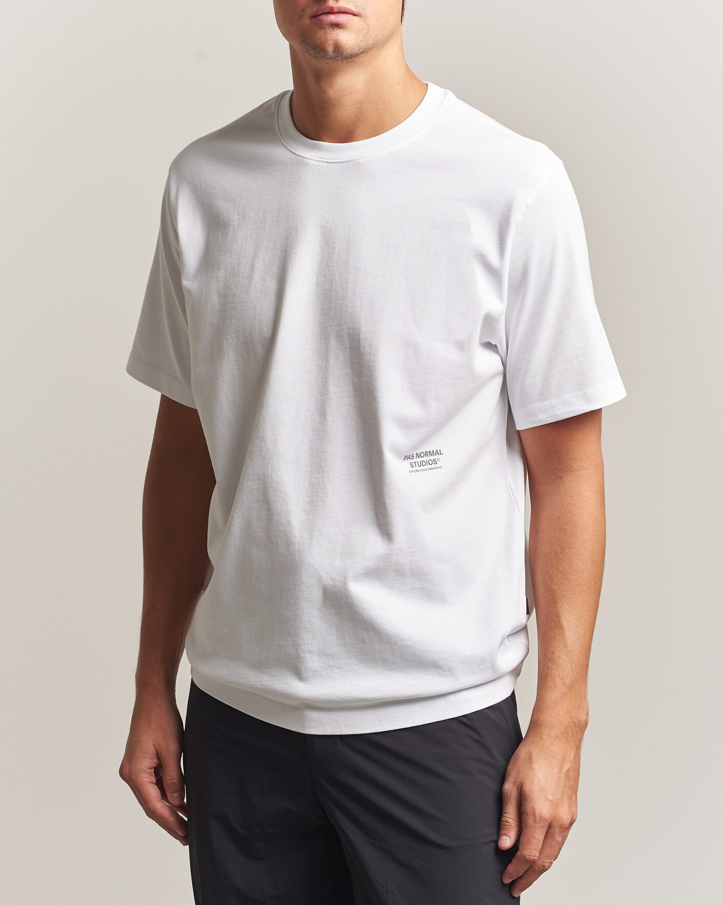 Herre | T-Shirts | Pas Normal Studios | Off-Race Graphic T-Shirt White