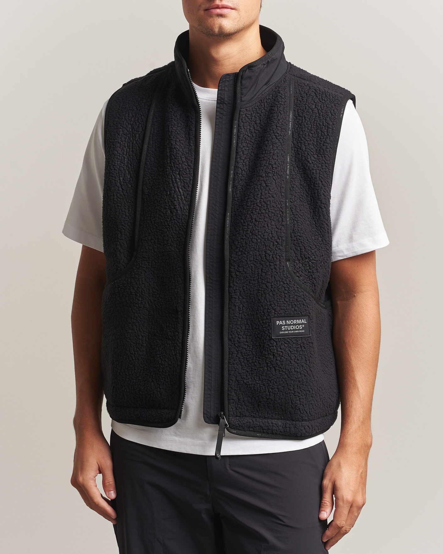 Herre | Gensere | Pas Normal Studios | Off-Race Pile Fleece Black
