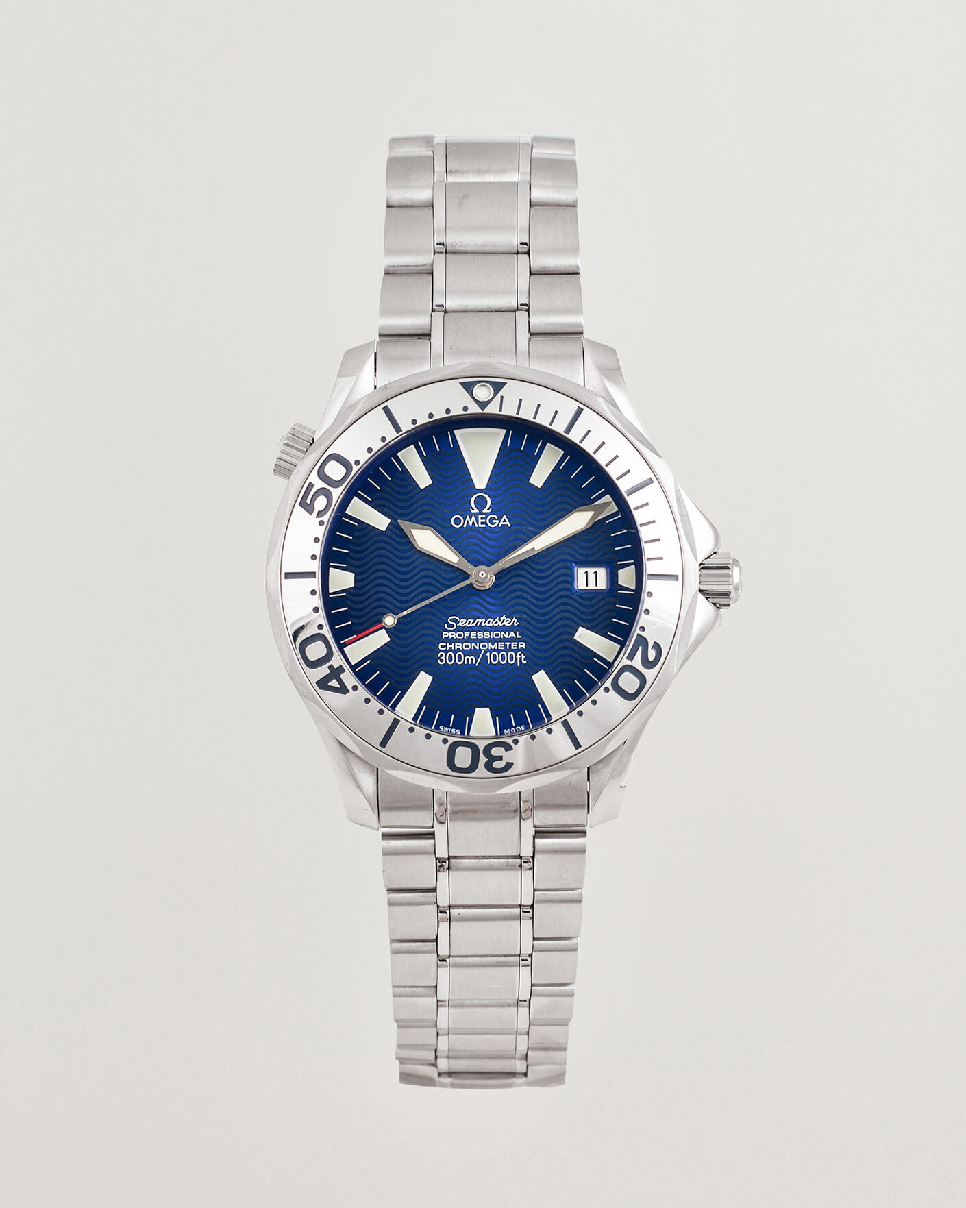Herre | Pre-Owned & Vintage Watches | Omega Pre-Owned | Seamaster 300M Electric Blue 
