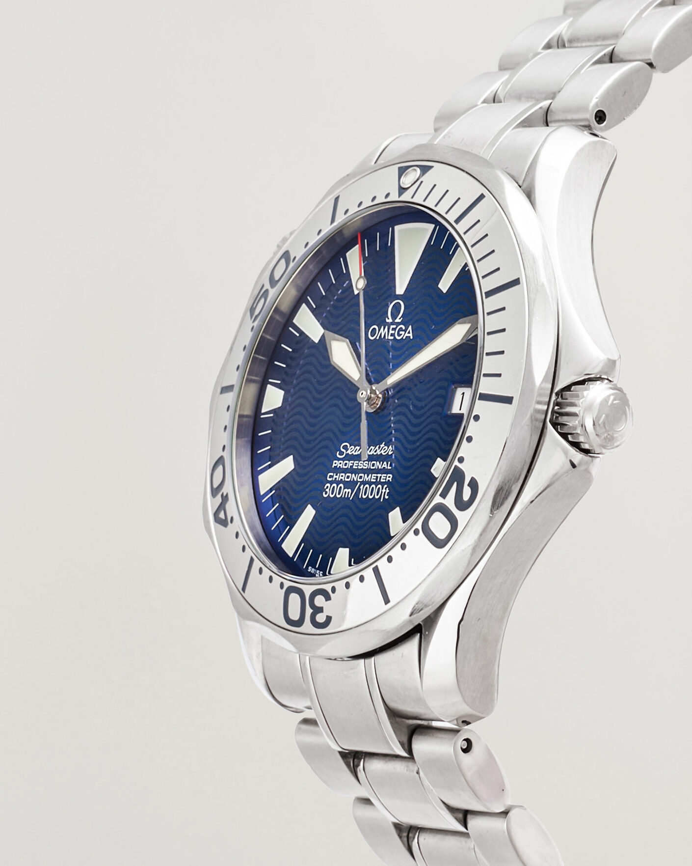 Herre | Pre-Owned & Vintage Watches | Omega Pre-Owned | Seamaster 300M Electric Blue 