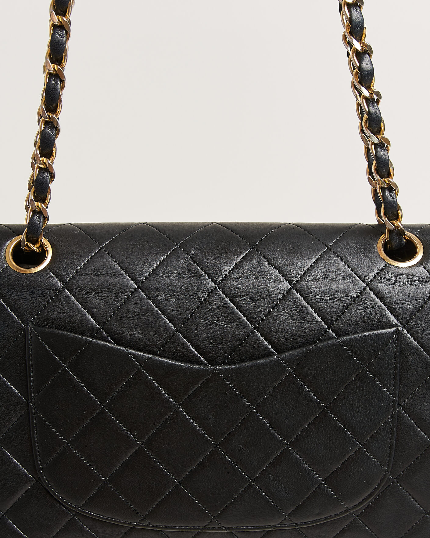 Herre | Pre-Owned & Vintage Bags | Chanel Pre-Owned | Classic Small Double Flap Bag Lambskin Black