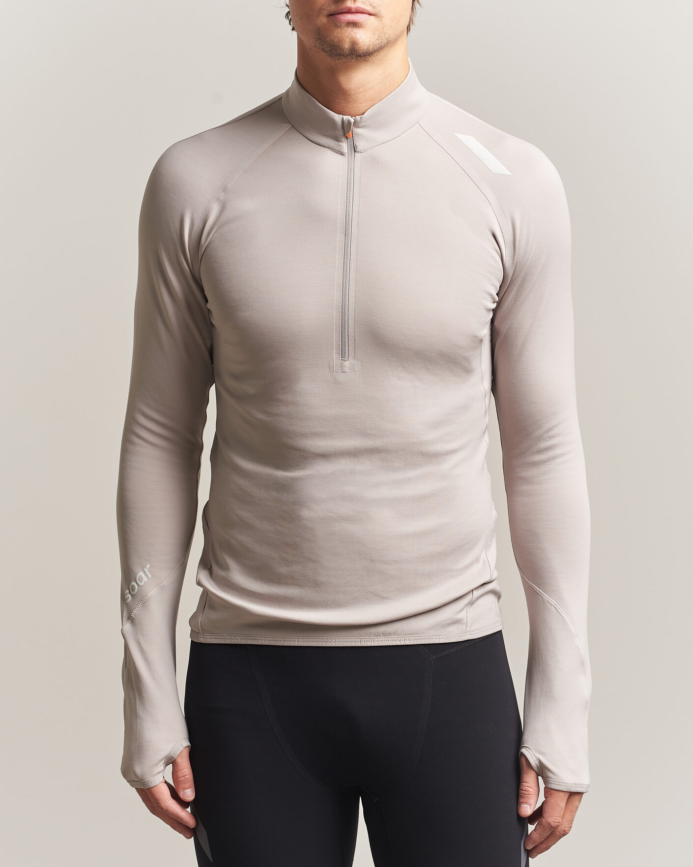 Herre | Gensere | SOAR Running | Wool Tech Top Opal Grey