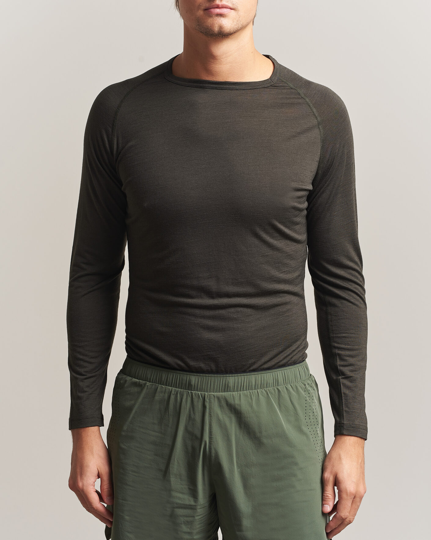 Herre | Gensere | SOAR Running | LS Merino/Silk Base Layer Forest
