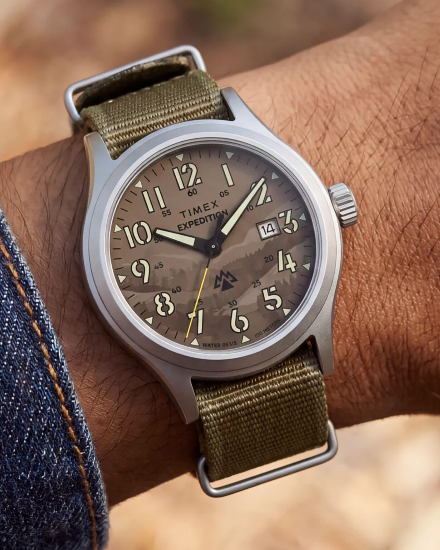 Herre | Timex Expedition Sierra Fabric Strap 40mm Khaki Camo Dial | Timex | Expedition Sierra Fabric Strap 40mm Khaki Camo Dial