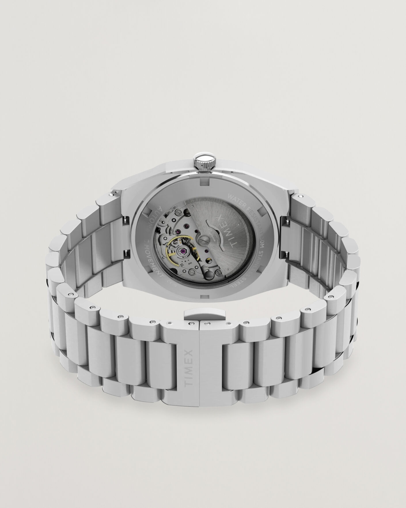 Herre | Timex Automatic E Line Stainless Steel 38mm Silver Dial | Timex | Automatic E Line Stainless Steel 38mm Silver Dial