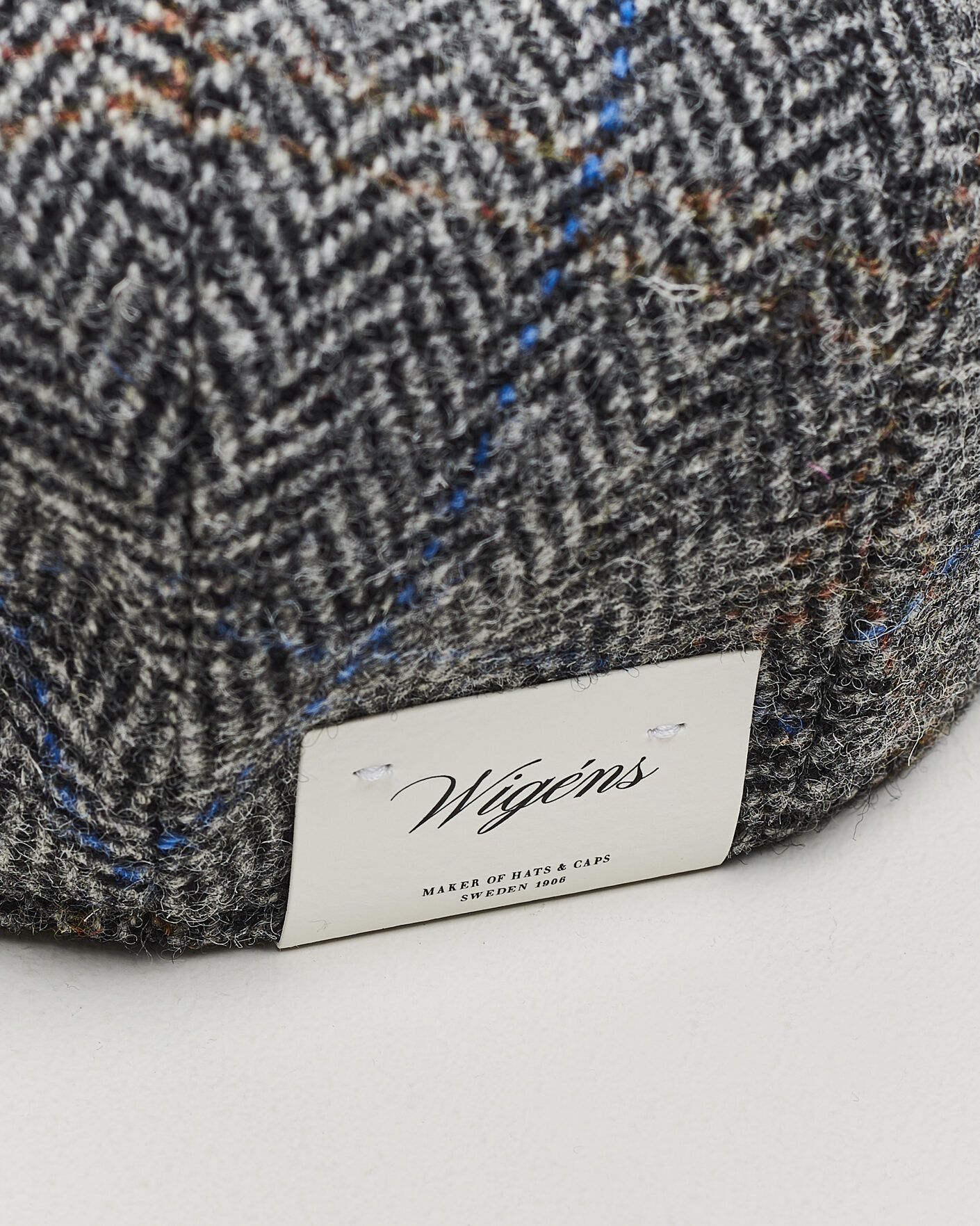 Herre | Hatter og capser | Wigéns | Ivy Contemporary Herringbone Cap Grey