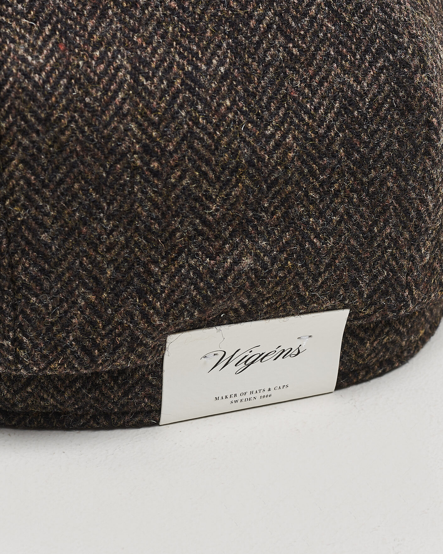 Herre | Hatter og capser | Wigéns | Newsboy Classic Shetland Wool Cap Dark Brown