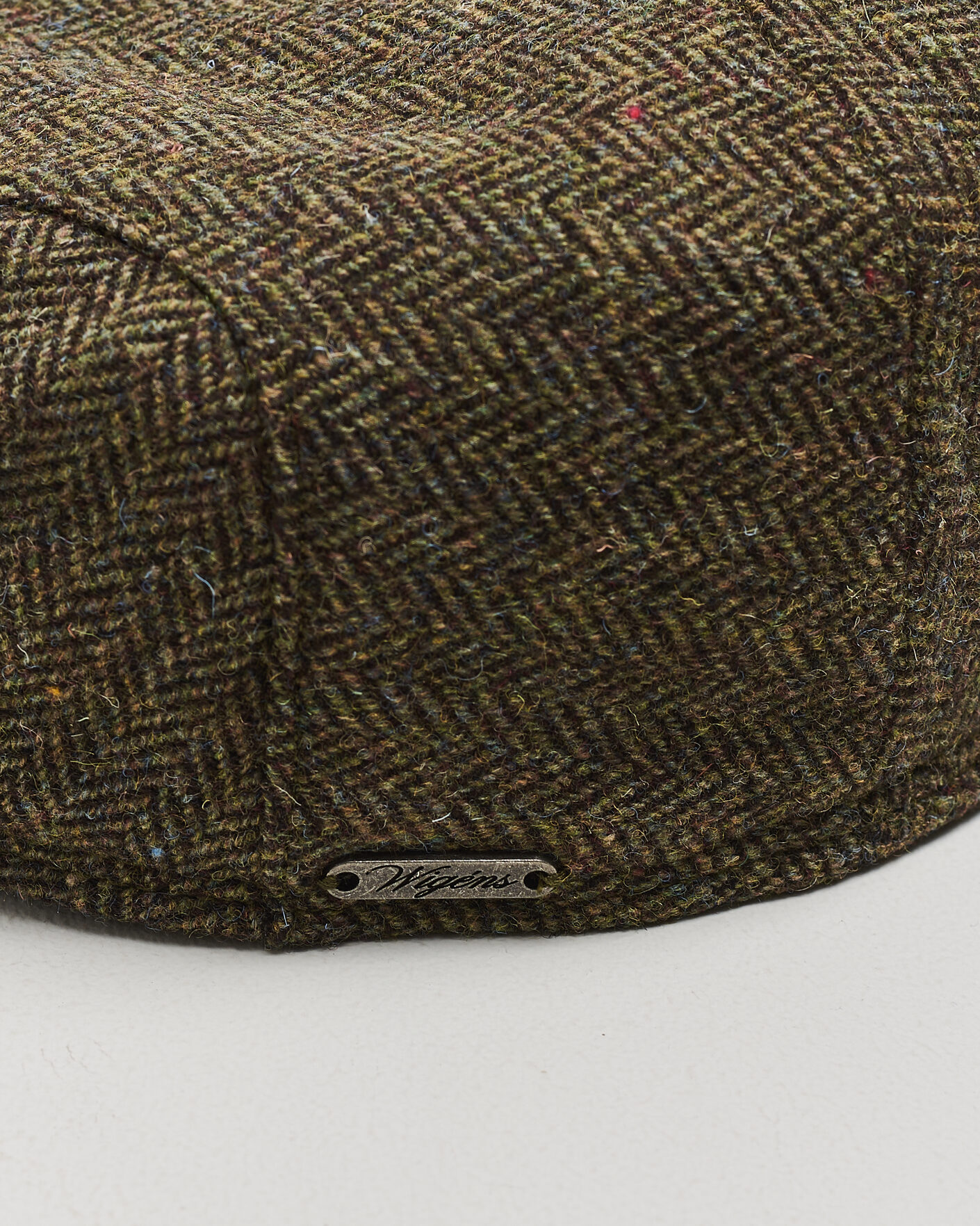 Herre | Hatter og capser | Wigéns | Ivy Slim Herringbone Cap Olive