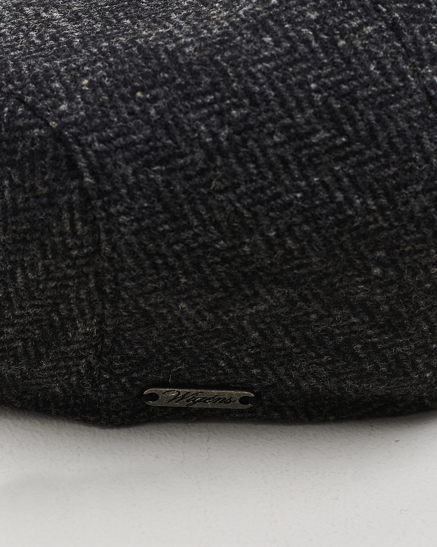 Herre | Hatter og capser | Wigéns | Ivy Slim Herringbone Cap Dark Grey