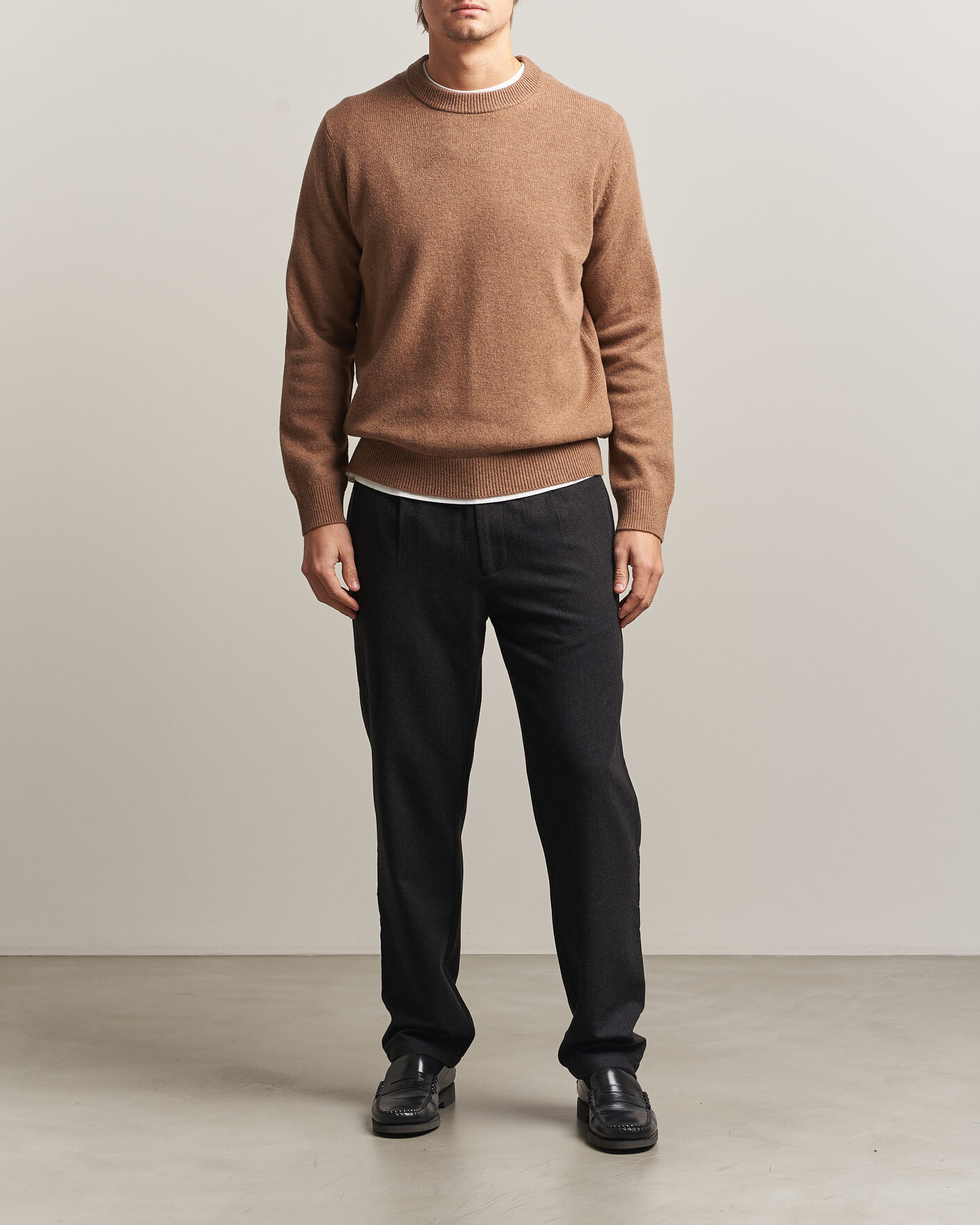 Herre | Gensere | Samsøe Samsøe | Isak Knitted Crew Neck Lead Gray