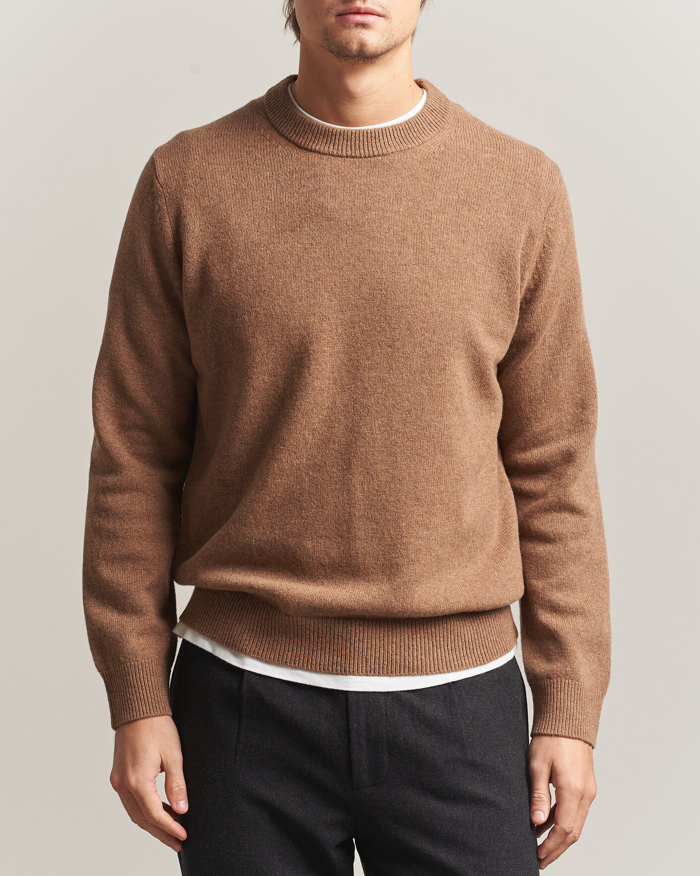 Herre | Gensere | Samsøe Samsøe | Isak Knitted Crew Neck Lead Gray