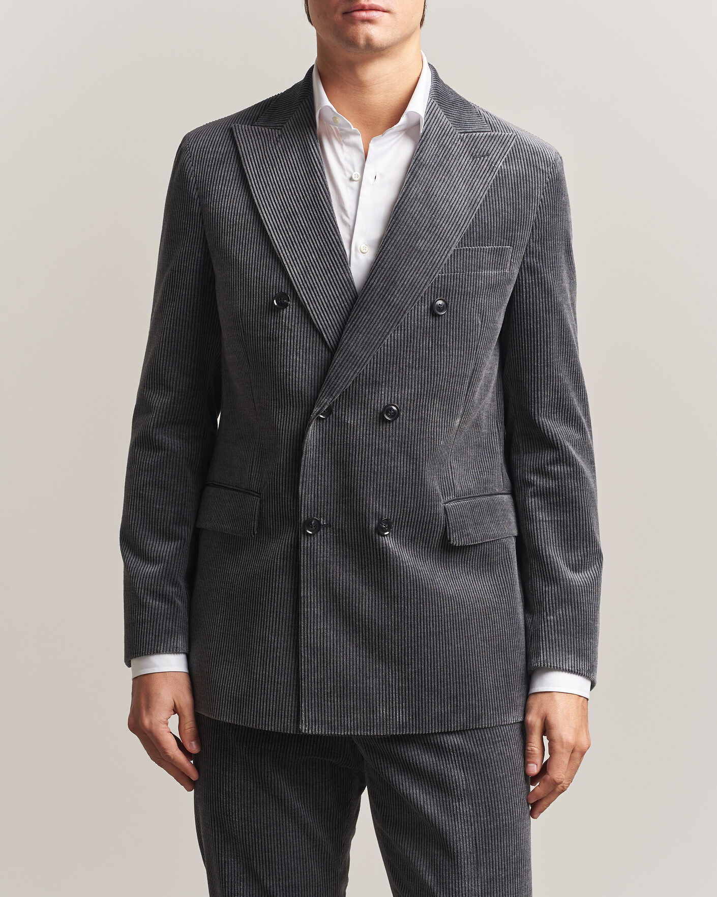 Herre | Dressjakker | Oscar Jacobson | Farris Corduroy Blazer Grey