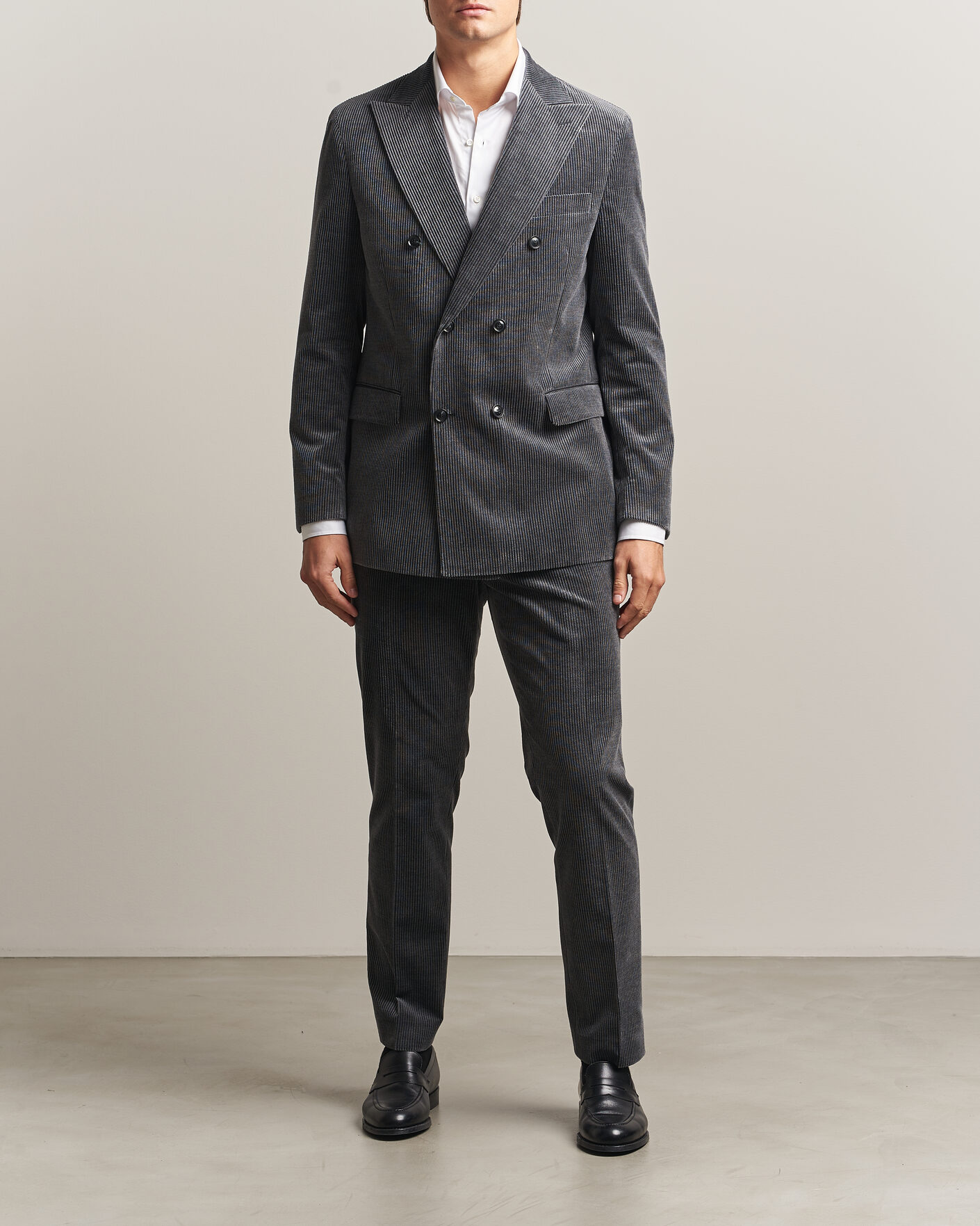 Herre | Bukser | Oscar Jacobson | Dandy Corduroy Trousers Grey