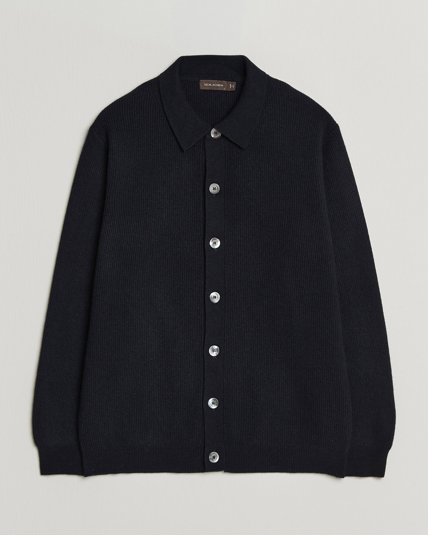 Herre | Gensere | Oscar Jacobson | Federico Wool/Cashmere Cardigan Navy