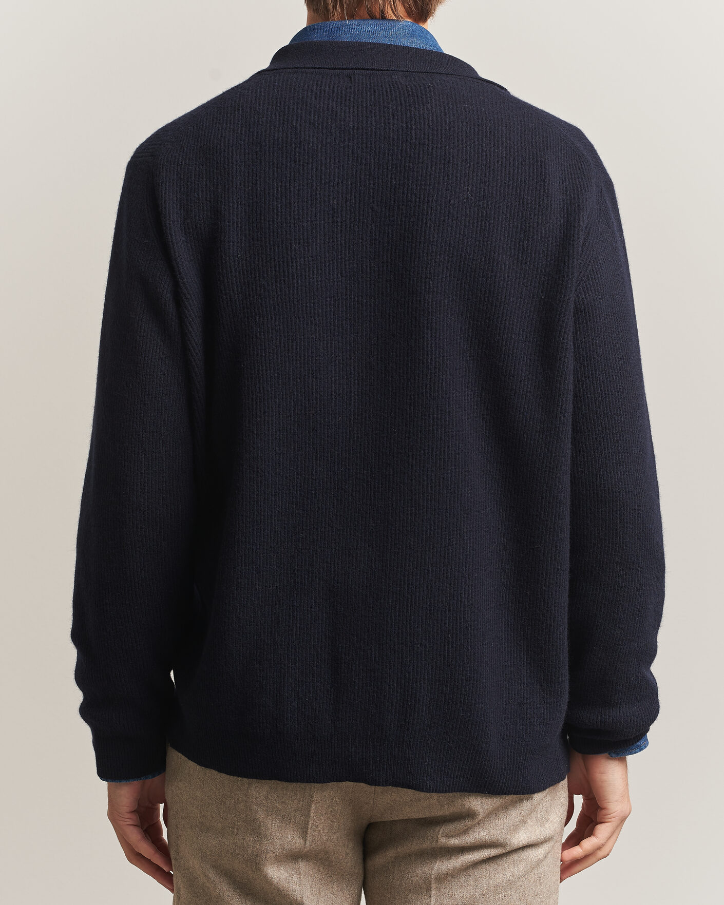 Herre | Gensere | Oscar Jacobson | Federico Wool/Cashmere Cardigan Navy