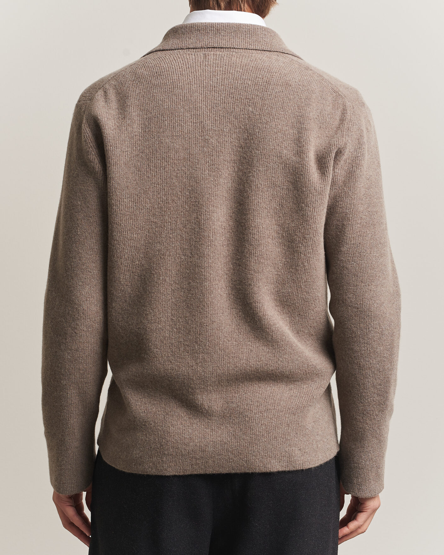 Herre | Dressjakker | Oscar Jacobson | Antonio Knitted Blazer Taupe