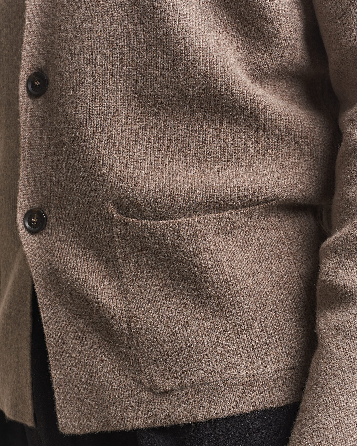 Herre | Dressjakker | Oscar Jacobson | Antonio Knitted Blazer Taupe