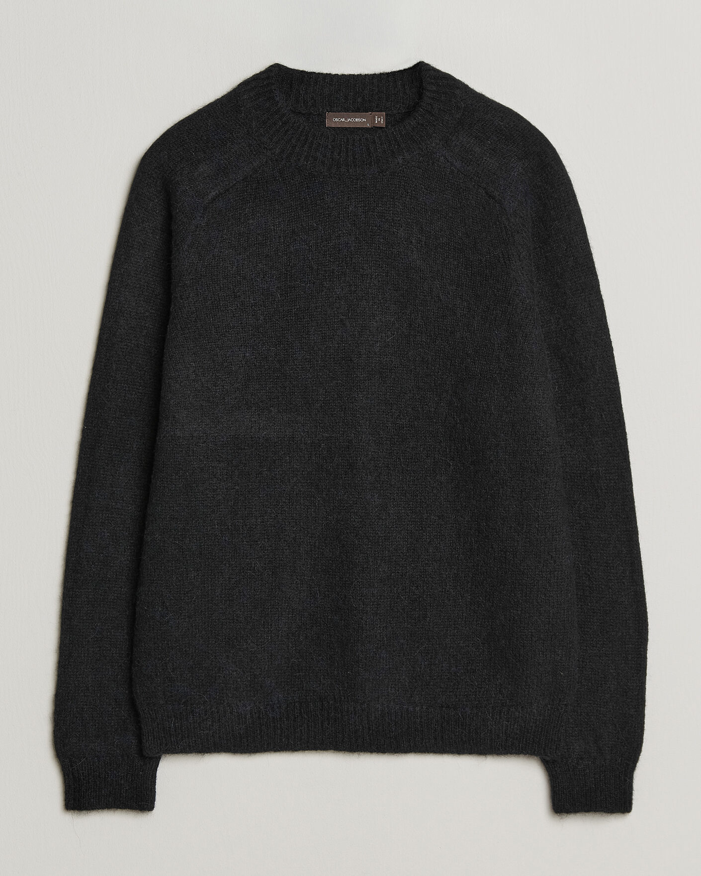 Herre | Gensere | Oscar Jacobson | Andie Alpacka/Merino Knitted Sweater Black