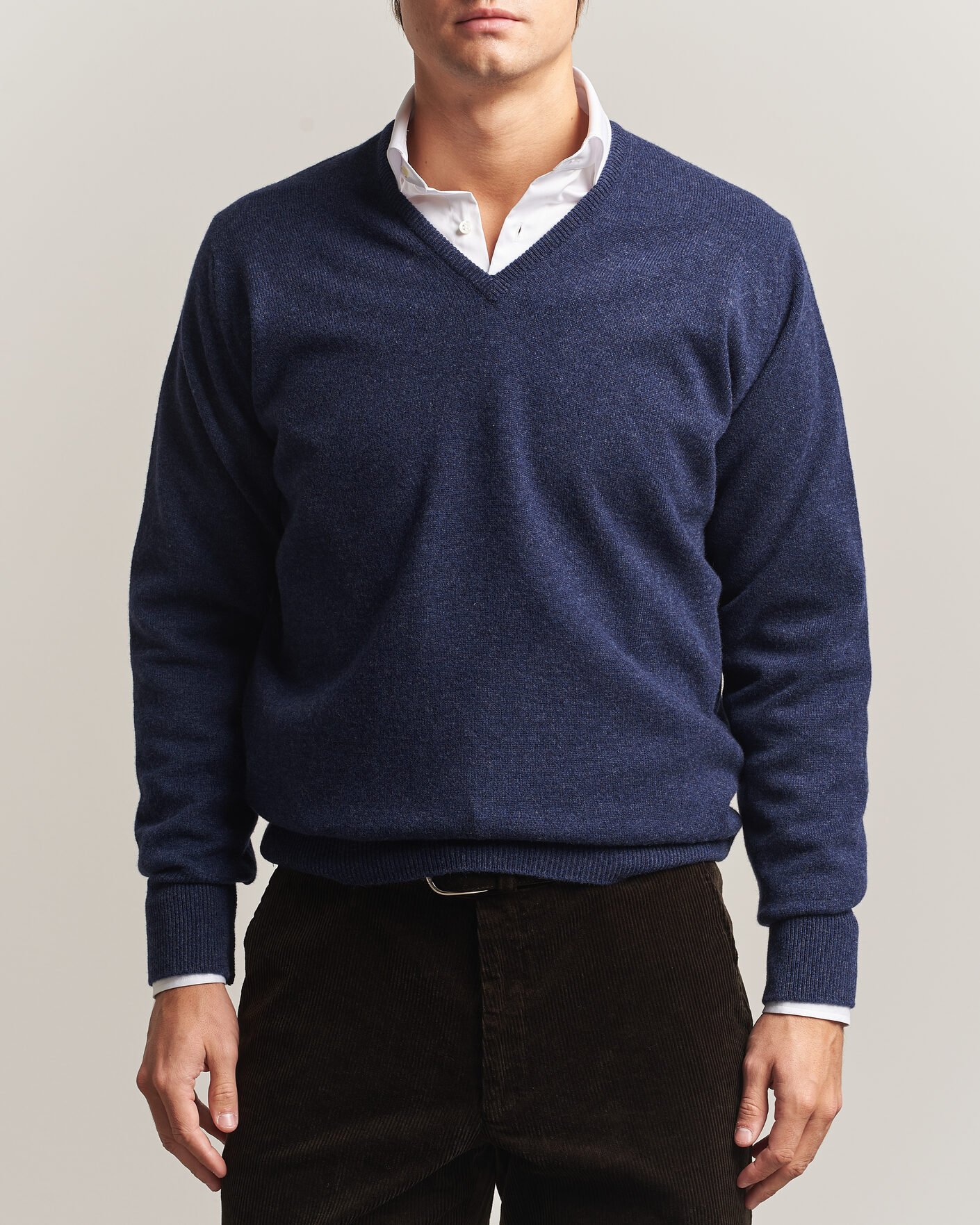 Herre | Gensere | William Lockie | Rob Lambswool V-Neck Astra