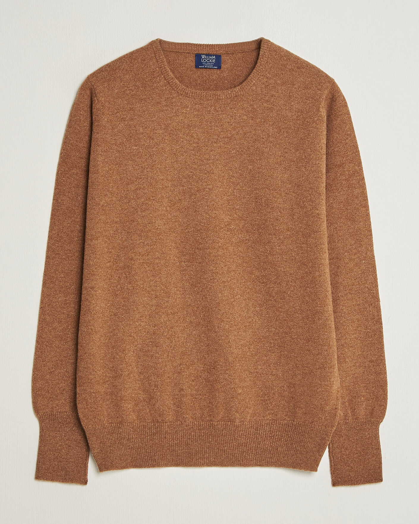 Herre | Gensere | William Lockie | Rob Lambswool Crewneck Driftwood