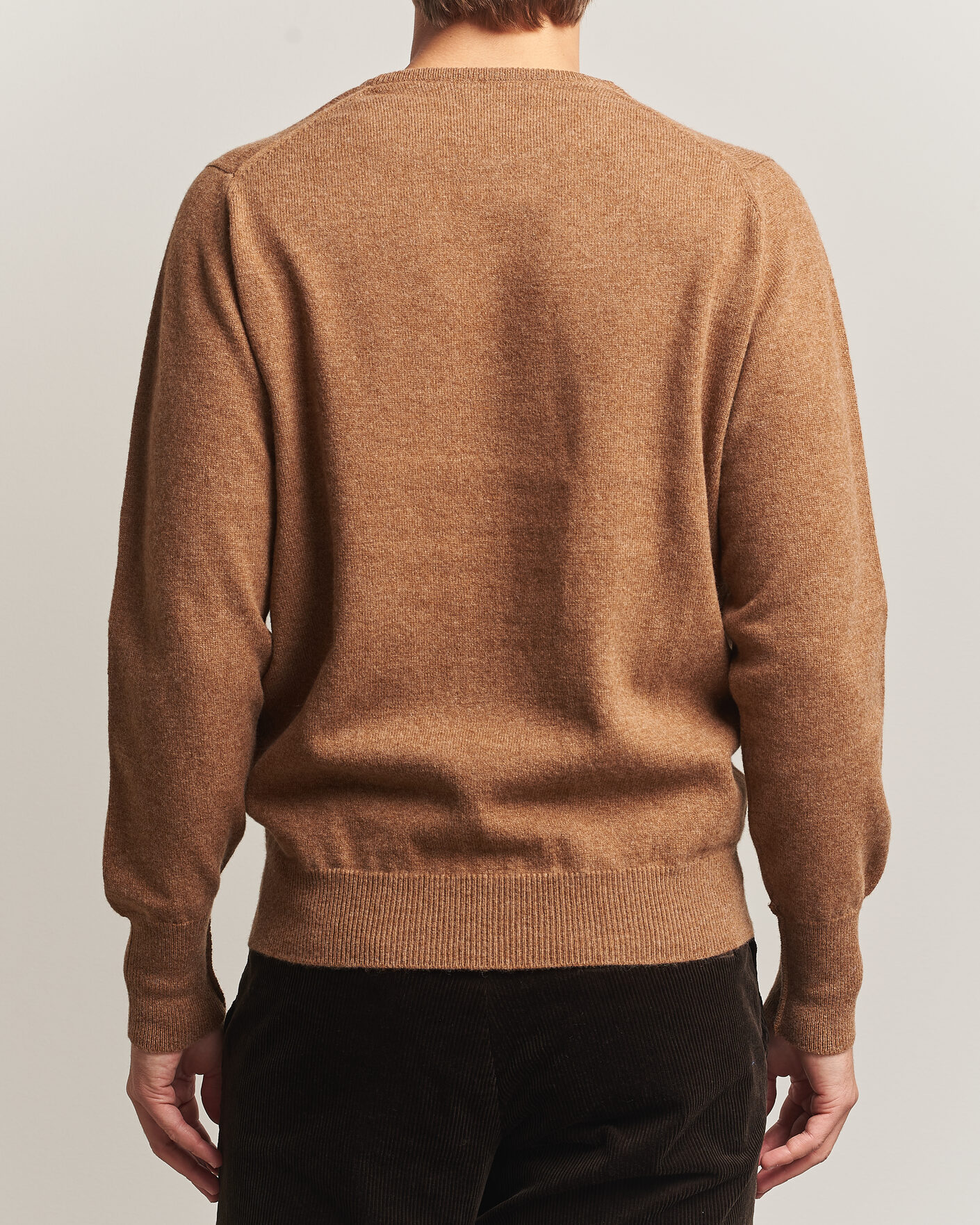 Herre | Gensere | William Lockie | Rob Lambswool Crewneck Driftwood