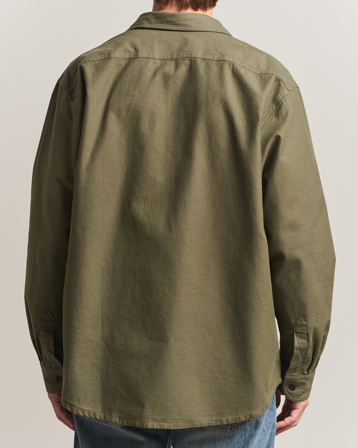 Herre | Skjorter | Nudie Jeans | Julian Worker Shirt Olive Green