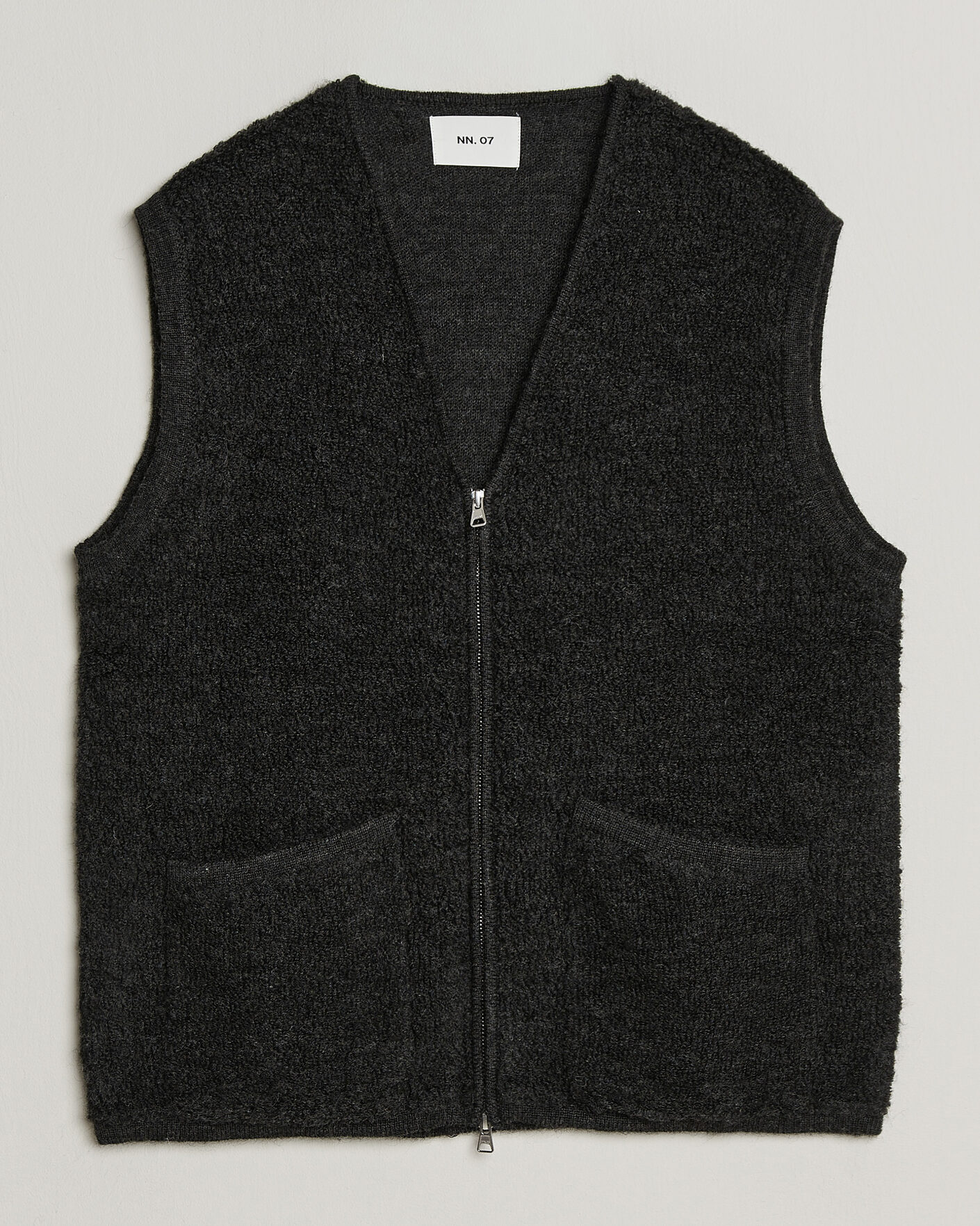 Herre | Vester | NN07 | Mads Wool Fleece Vest Antracite Melange
