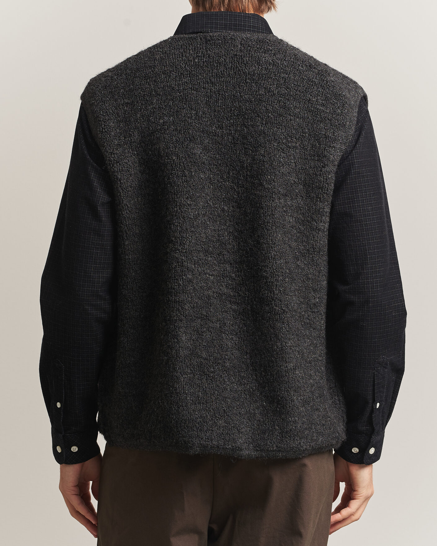 Herre | Vester | NN07 | Mads Wool Fleece Vest Antracite Melange