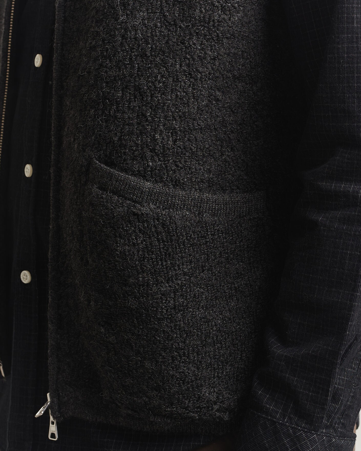 Herre | Vester | NN07 | Mads Wool Fleece Vest Antracite Melange