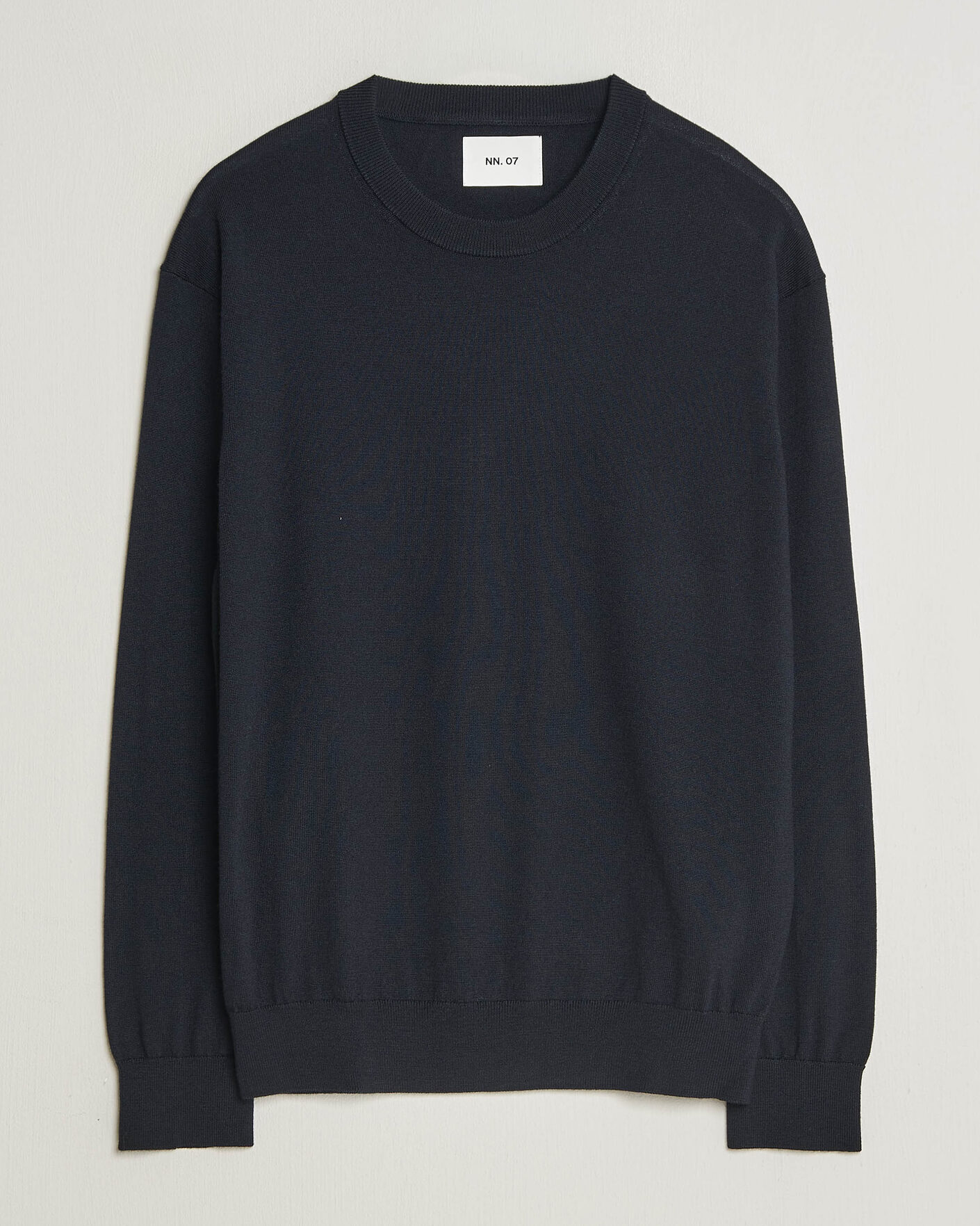 Herre | Gensere | NN07 | Nate Wool Knitted Crew Neck Deep Navy