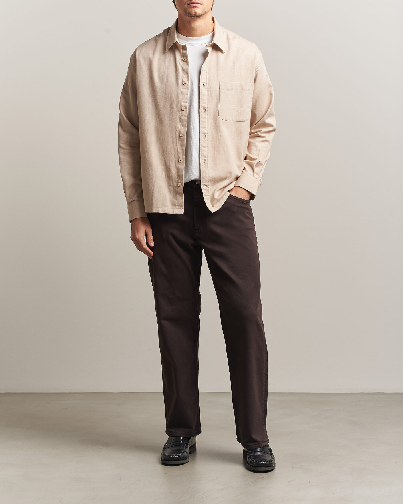 Herre | Bukser | NN07 | Otis Relaxed Fit 5-Pocket Pants Deep Truffle