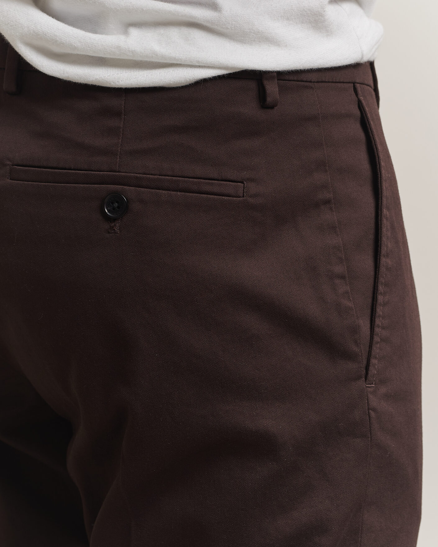 Herre | Bukser | NN07 | Bill Pleated Cotton Chinos Deep Truffle