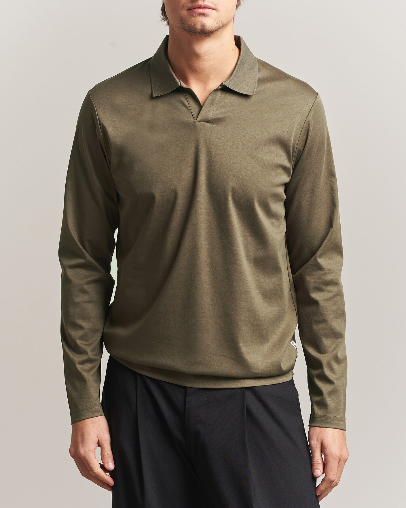 Herre | Pikéer | NN07 | Paul Long Sleeve Polo Mable Husk