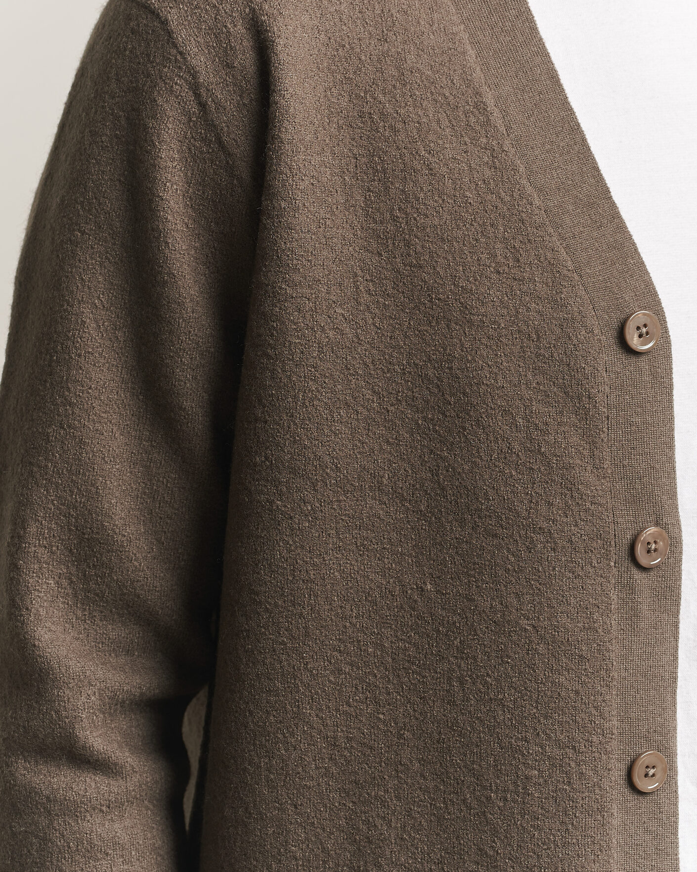 Herre | Gensere | NN07 | Jasper Wool Knitted Cardigan Mable Husk