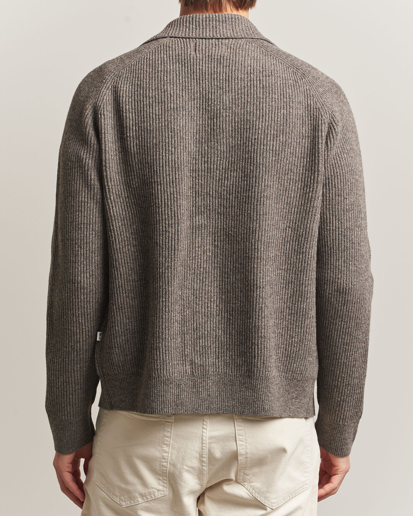 Herre | Gensere | NN07 | Shane Wool Knitted Cardigan Mable Husk