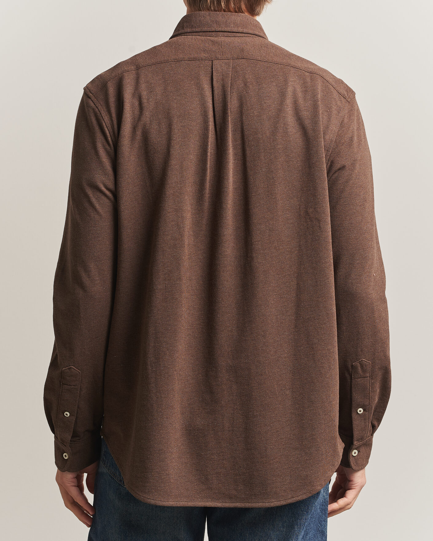 Herre | Pikéer | Polo Ralph Lauren | Featherweight Mesh Shirt Nutmeg Brown Heather