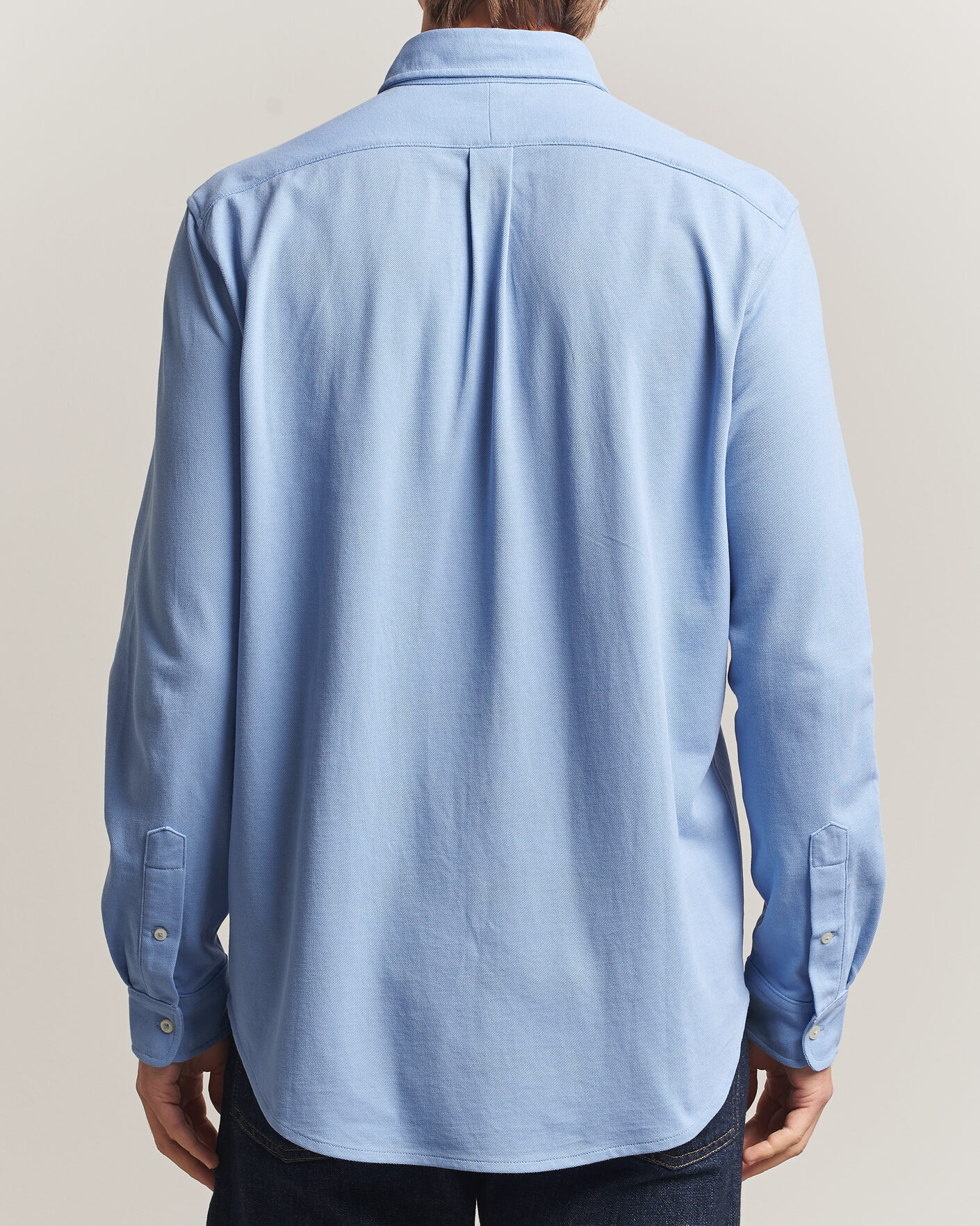 Herre | Pikéer | Polo Ralph Lauren | Featherweight Mesh Shirt Dress Shirt Blue