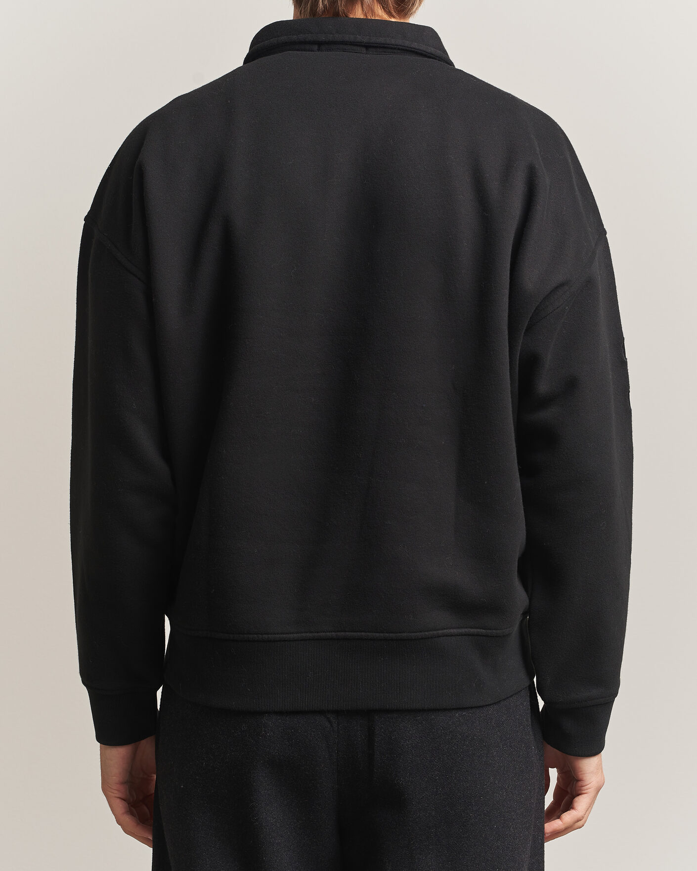 Herre | Gensere | Polo Ralph Lauren | Heavy Weight Half Zip Fleece Polo Black