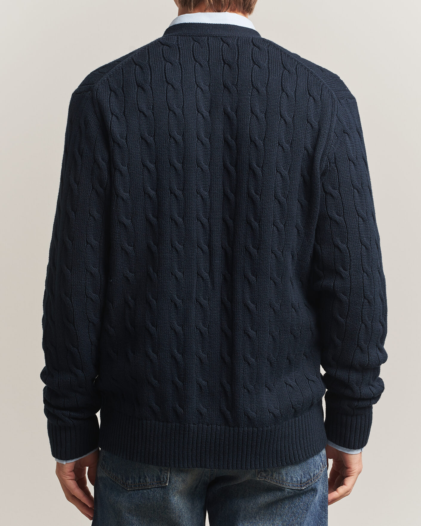 Herre | Gensere | Polo Ralph Lauren | Cotton Cable Cardigan Hunter Navy