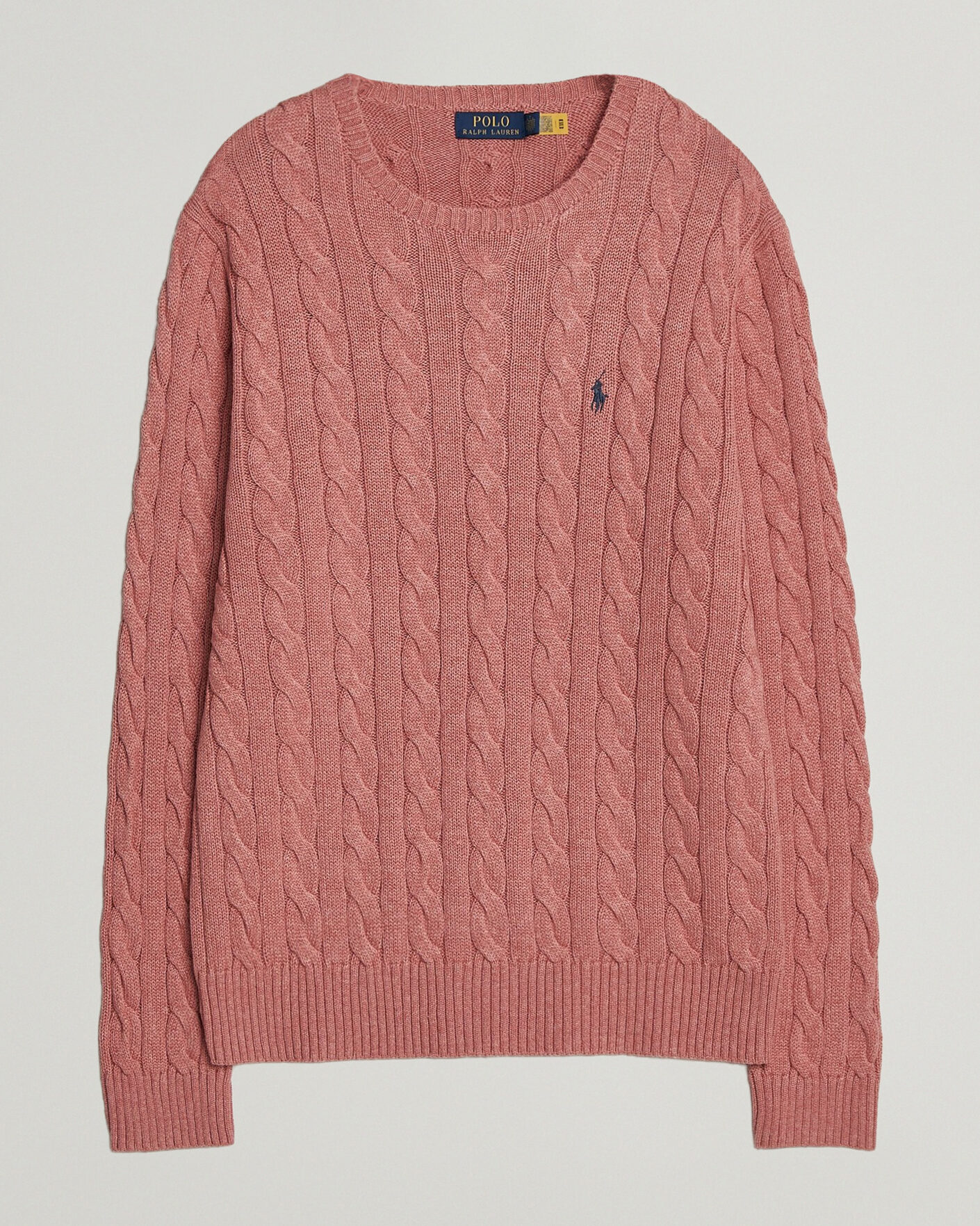 Herre | Gensere | Polo Ralph Lauren | Cotton Cable Pullover Faded Cranberry Heather